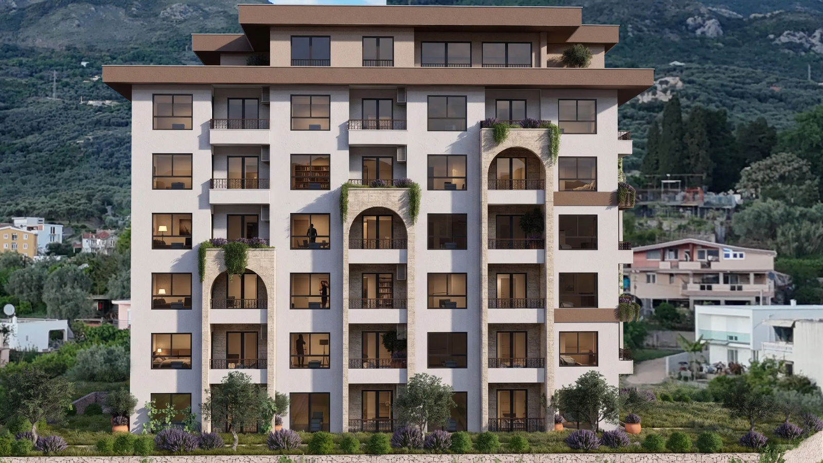 Baliv Residence, Front-Fassade